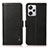 Leather Case Stands Flip Cover Holder B03H for Xiaomi Redmi Note 12 Explorer Black