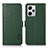 Leather Case Stands Flip Cover Holder B03H for Xiaomi Redmi Note 12 Explorer Green