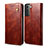 Leather Case Stands Flip Cover Holder B03S for Samsung Galaxy S21 FE 5G