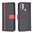 Leather Case Stands Flip Cover Holder B04F for Motorola Moto E20