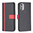 Leather Case Stands Flip Cover Holder B04F for Motorola Moto E32