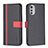 Leather Case Stands Flip Cover Holder B04F for Motorola Moto E32s