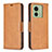 Leather Case Stands Flip Cover Holder B04F for Motorola Moto Edge 40 5G