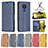 Leather Case Stands Flip Cover Holder B04F for Nokia C21