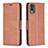 Leather Case Stands Flip Cover Holder B04F for Nokia C32