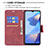 Leather Case Stands Flip Cover Holder B04F for Oppo A16