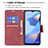 Leather Case Stands Flip Cover Holder B04F for Oppo A16s