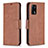Leather Case Stands Flip Cover Holder B04F for Oppo A74 4G