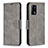 Leather Case Stands Flip Cover Holder B04F for Oppo A74 4G Gray