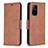 Leather Case Stands Flip Cover Holder B04F for Oppo A94 5G