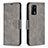 Leather Case Stands Flip Cover Holder B04F for Oppo A95 4G Gray