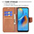 Leather Case Stands Flip Cover Holder B04F for Oppo Reno6 Lite