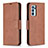 Leather Case Stands Flip Cover Holder B04F for Oppo Reno6 Pro 5G India