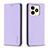 Leather Case Stands Flip Cover Holder B04F for Realme C53 India Clove Purple