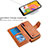 Leather Case Stands Flip Cover Holder B04F for Samsung Galaxy A01 SM-A015