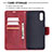 Leather Case Stands Flip Cover Holder B04F for Samsung Galaxy A02