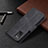 Leather Case Stands Flip Cover Holder B04F for Samsung Galaxy A03s