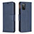 Leather Case Stands Flip Cover Holder B04F for Samsung Galaxy A03s