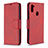 Leather Case Stands Flip Cover Holder B04F for Samsung Galaxy A11 Red