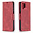 Leather Case Stands Flip Cover Holder B04F for Samsung Galaxy A12 5G Red