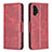 Leather Case Stands Flip Cover Holder B04F for Samsung Galaxy A13 4G Red