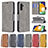 Leather Case Stands Flip Cover Holder B04F for Samsung Galaxy A13 5G