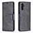 Leather Case Stands Flip Cover Holder B04F for Samsung Galaxy A13 5G Black