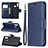 Leather Case Stands Flip Cover Holder B04F for Samsung Galaxy A20s