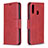 Leather Case Stands Flip Cover Holder B04F for Samsung Galaxy A20s Red