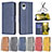 Leather Case Stands Flip Cover Holder B04F for Samsung Galaxy A23 5G SC-56C