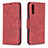 Leather Case Stands Flip Cover Holder B04F for Samsung Galaxy A30S Red