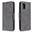 Leather Case Stands Flip Cover Holder B04F for Samsung Galaxy A31 Gray