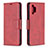 Leather Case Stands Flip Cover Holder B04F for Samsung Galaxy A32 4G Red