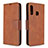 Leather Case Stands Flip Cover Holder B04F for Samsung Galaxy A70E