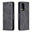 Leather Case Stands Flip Cover Holder B04F for Samsung Galaxy A72 4G Black
