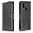 Leather Case Stands Flip Cover Holder B04F for Samsung Galaxy M01s