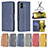 Leather Case Stands Flip Cover Holder B04F for Samsung Galaxy M04