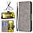 Leather Case Stands Flip Cover Holder B04F for Samsung Galaxy M04