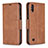 Leather Case Stands Flip Cover Holder B04F for Samsung Galaxy M10