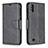 Leather Case Stands Flip Cover Holder B04F for Samsung Galaxy M10