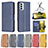 Leather Case Stands Flip Cover Holder B04F for Samsung Galaxy M23 5G