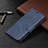 Leather Case Stands Flip Cover Holder B04F for Samsung Galaxy M32 4G