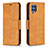 Leather Case Stands Flip Cover Holder B04F for Samsung Galaxy M32 4G