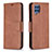 Leather Case Stands Flip Cover Holder B04F for Samsung Galaxy M32 4G