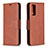 Leather Case Stands Flip Cover Holder B04F for Samsung Galaxy S20 FE (2022) 5G