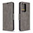 Leather Case Stands Flip Cover Holder B04F for Samsung Galaxy S20 Plus 5G Gray