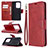 Leather Case Stands Flip Cover Holder B04F for Samsung Galaxy S20 Plus