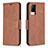 Leather Case Stands Flip Cover Holder B04F for Vivo V21 5G