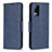 Leather Case Stands Flip Cover Holder B04F for Vivo V21e 4G