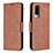 Leather Case Stands Flip Cover Holder B04F for Vivo V21e 5G